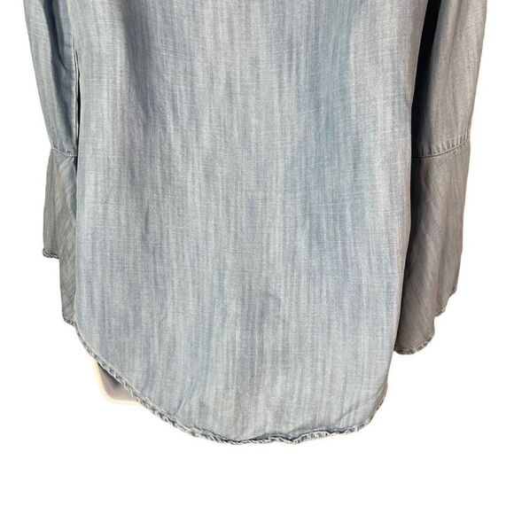 Cloth & Stone Chambray Top With Bell Sleeves Size  Small - Picture 7 of 10
